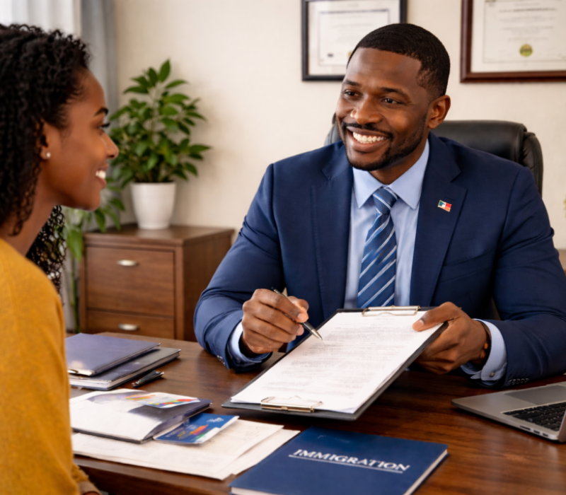 Consultation in the immigration office